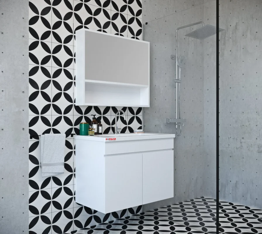 Article Number E003 - Modern Collection Bathroom Vanity