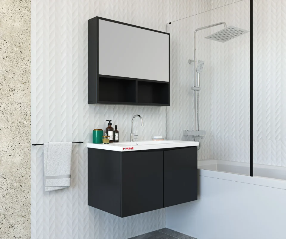 Article Number E007 - Modern Collection Bathroom Vanity