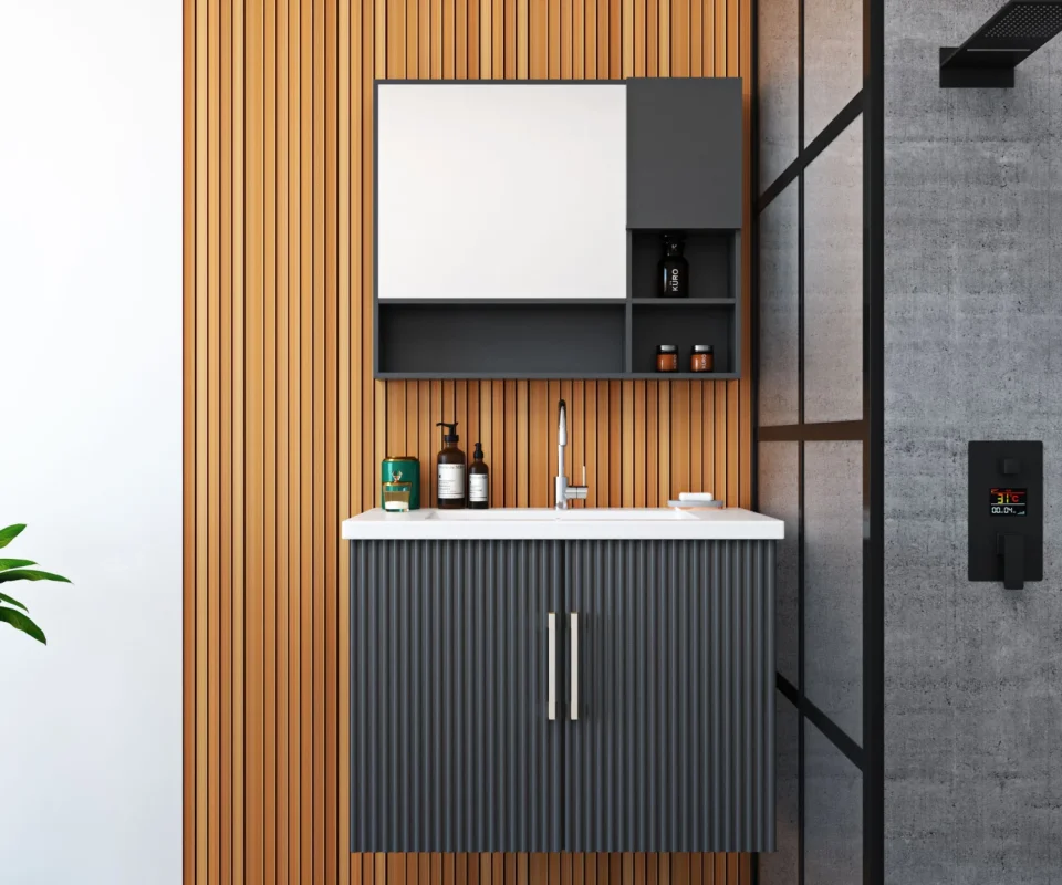 Article Number E017 - Modern Collection Bathroom Vanity