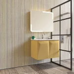 Article Number E018 - Modern Collection Bathroom Vanity with LED Mirror